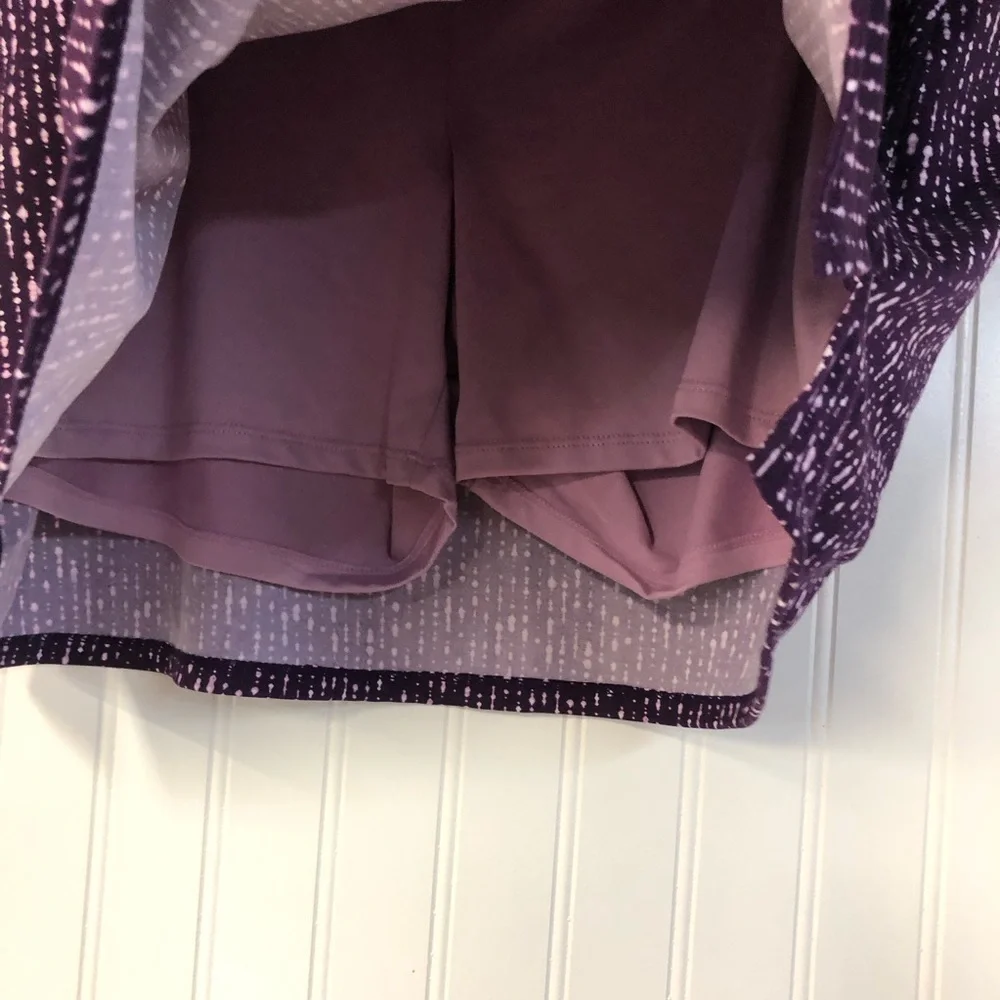 Tranquility Purple Patterned Women's Skort Women’s XL Athletic Peformance
